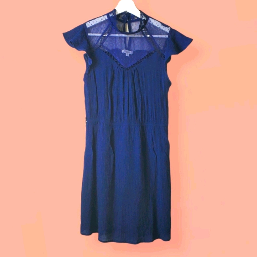 E & M Navy Lace Dress copy